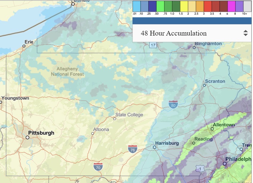24 Hour Rainfall totals - July 13, 11 AM.jpg